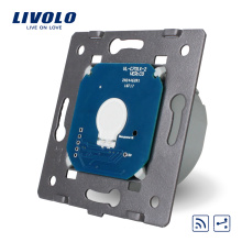 Manufacturer Livolo EU Standard 1 Gang 2 Way Remote Funtion Wall Light Touch Screen Switch Without Glass Panel VL-C701SR